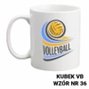 Kubek z nadrukiem- siatkówka- ponad 40 wzorów do wyboru  + Twoja personalizacja