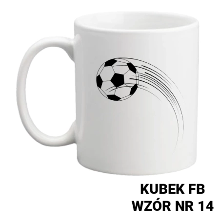 Kubek z nadrukiem- piłka nożna - ponad 20 wzorów do wyboru + Twoja personalizacja