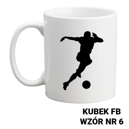 Kubek z nadrukiem- piłka nożna - ponad 20 wzorów do wyboru + Twoja personalizacja