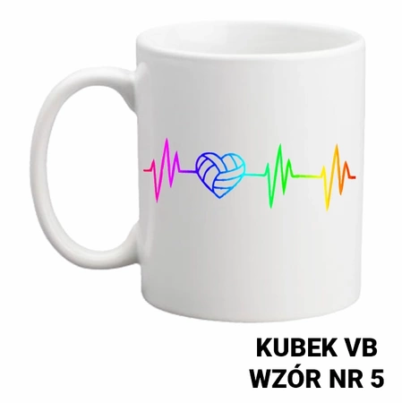 Kubek z nadrukiem- siatkówka- ponad 40 wzorów do wyboru  + Twoja personalizacja