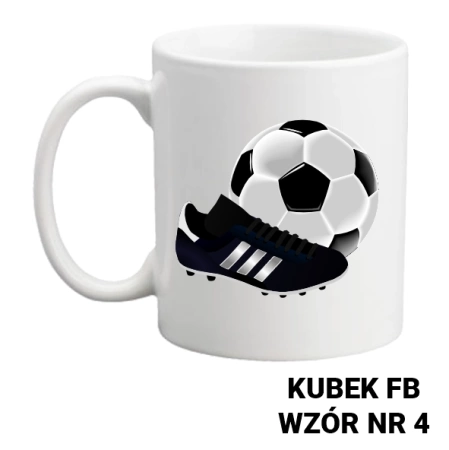 Kubek z nadrukiem- piłka nożna - ponad 20 wzorów do wyboru + Twoja personalizacja