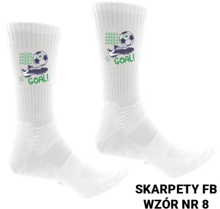 Skarpety sportowe z nadrukiem- ponad 20 wzorów piłkarskich
