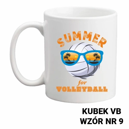 Kubek z nadrukiem- siatkówka- ponad 40 wzorów do wyboru  + Twoja personalizacja
