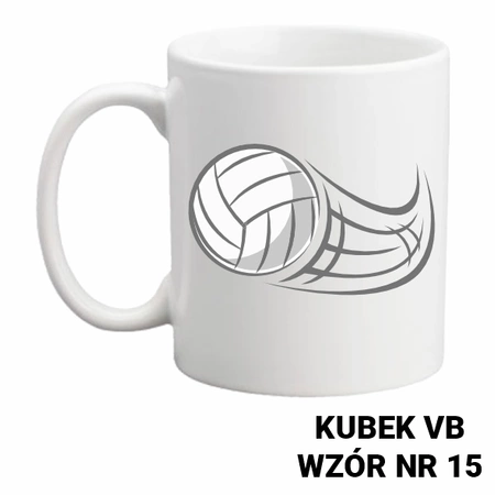 Kubek z nadrukiem- siatkówka- ponad 40 wzorów do wyboru  + Twoja personalizacja