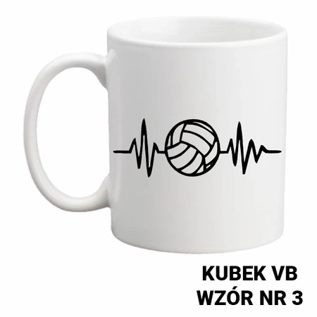 Kubek z nadrukiem- siatkówka- ponad 40 wzorów do wyboru  + Twoja personalizacja