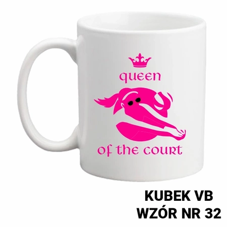 Kubek z nadrukiem- siatkówka- ponad 40 wzorów do wyboru  + Twoja personalizacja