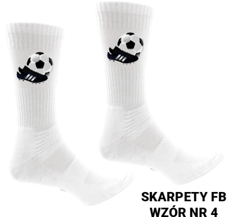 Skarpety sportowe z nadrukiem- ponad 20 wzorów piłkarskich