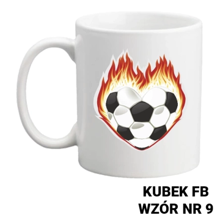 Kubek z nadrukiem- piłka nożna - ponad 20 wzorów do wyboru + Twoja personalizacja