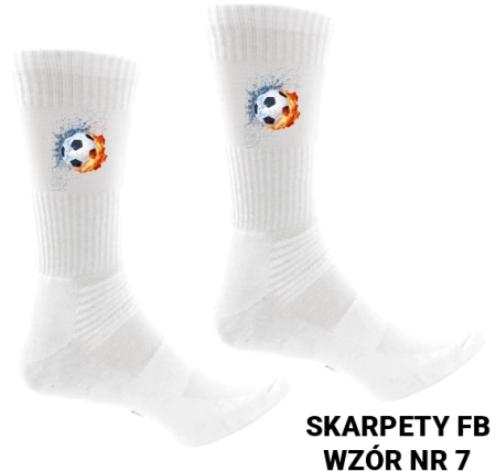 Skarpety sportowe z nadrukiem- ponad 20 wzorów piłkarskich