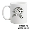 Kubek z nadrukiem- piłka nożna - ponad 20 wzorów do wyboru + Twoja personalizacja