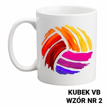 Kubek z nadrukiem- siatkówka- ponad 40 wzorów do wyboru  + Twoja personalizacja