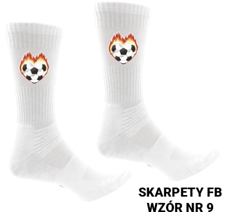 Skarpety sportowe z nadrukiem- ponad 20 wzorów piłkarskich
