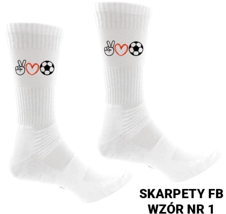 Skarpety sportowe z nadrukiem- ponad 20 wzorów piłkarskich