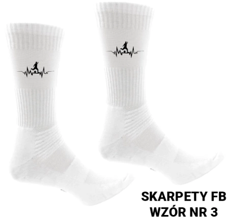 Skarpety sportowe z nadrukiem- ponad 20 wzorów piłkarskich