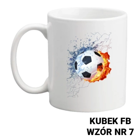 Kubek z nadrukiem- piłka nożna - ponad 20 wzorów do wyboru + Twoja personalizacja