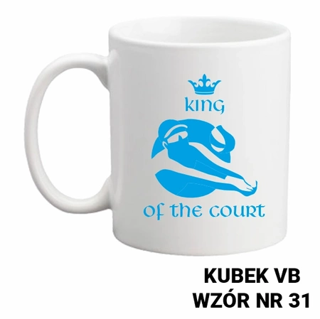 Kubek z nadrukiem- siatkówka- ponad 40 wzorów do wyboru  + Twoja personalizacja