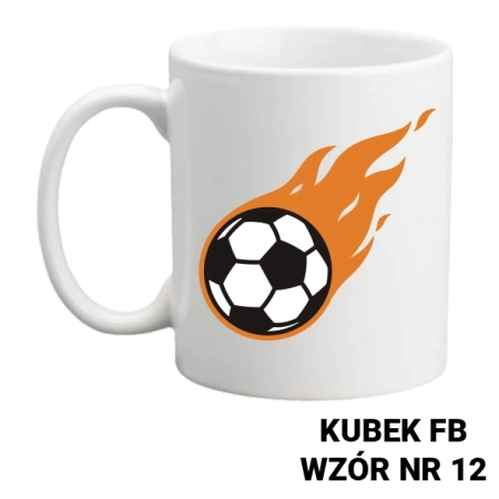 Kubek z nadrukiem- piłka nożna - ponad 20 wzorów do wyboru + Twoja personalizacja