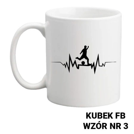 Kubek z nadrukiem- piłka nożna - ponad 20 wzorów do wyboru + Twoja personalizacja