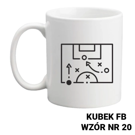 Kubek z nadrukiem- piłka nożna - ponad 20 wzorów do wyboru + Twoja personalizacja