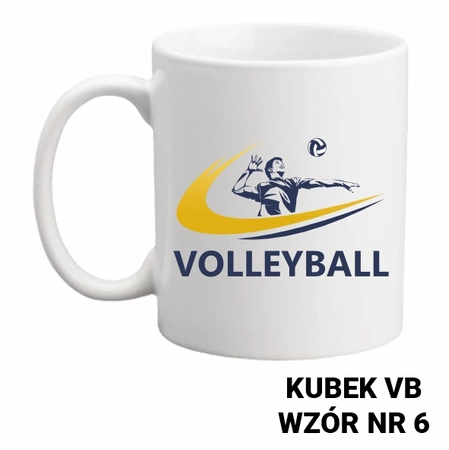 Kubek z nadrukiem- siatkówka- ponad 40 wzorów do wyboru  + Twoja personalizacja