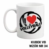 Kubek z nadrukiem- siatkówka- ponad 40 wzorów do wyboru  + Twoja personalizacja