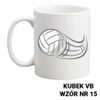 Kubek z nadrukiem- siatkówka- ponad 40 wzorów do wyboru  + Twoja personalizacja