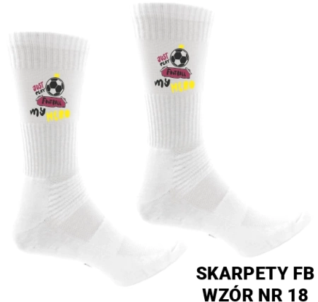 Skarpety sportowe z nadrukiem- ponad 20 wzorów piłkarskich