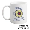 Kubek z nadrukiem- piłka nożna - ponad 20 wzorów do wyboru + Twoja personalizacja