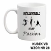 Kubek z nadrukiem- siatkówka- ponad 40 wzorów do wyboru  + Twoja personalizacja