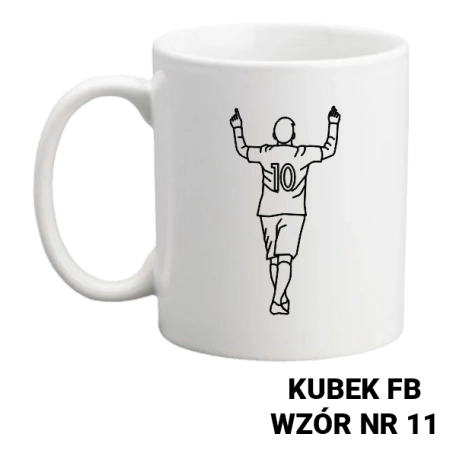 Kubek z nadrukiem- piłka nożna - ponad 20 wzorów do wyboru + Twoja personalizacja