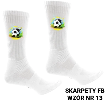 Skarpety sportowe z nadrukiem- ponad 20 wzorów piłkarskich