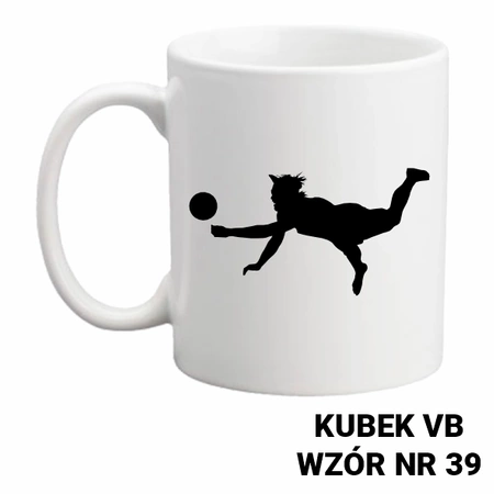 Kubek z nadrukiem- siatkówka- ponad 40 wzorów do wyboru  + Twoja personalizacja
