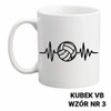 Kubek z nadrukiem- siatkówka- ponad 40 wzorów do wyboru  + Twoja personalizacja