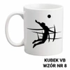 Kubek z nadrukiem- siatkówka- ponad 40 wzorów do wyboru  + Twoja personalizacja