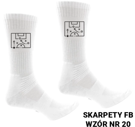 Skarpety sportowe z nadrukiem- ponad 20 wzorów piłkarskich