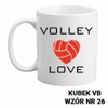 Kubek z nadrukiem- siatkówka- ponad 40 wzorów do wyboru  + Twoja personalizacja